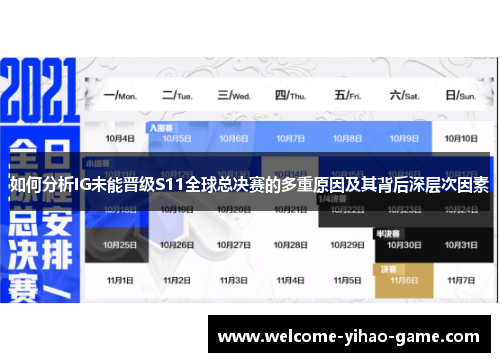 如何分析IG未能晋级S11全球总决赛的多重原因及其背后深层次因素